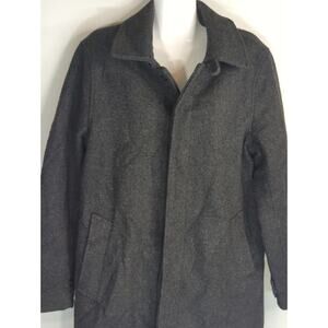 J. Crew 3M Thinsulate Black Wool Blend Coat  Men's Small Casual Sweater Weather